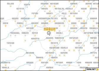 map of Mabum