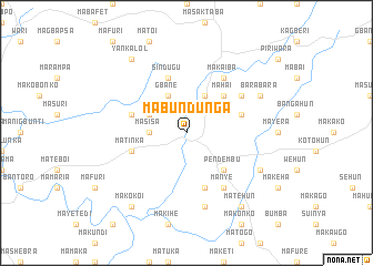 map of Mabundunga