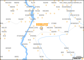 map of Mabuno