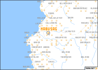 map of Mabusag