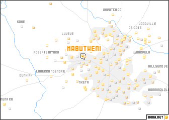 map of Mabutweni