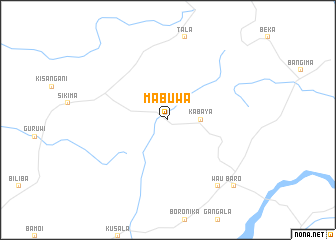 map of Mabuwa