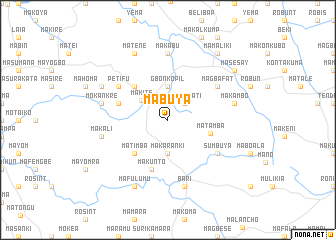 map of Mabuya