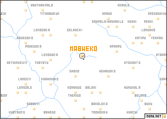 map of Mabweko