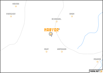 map of Mabyor