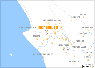map of Macabí Alto
