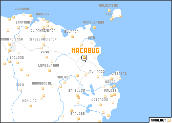 map of Macabug