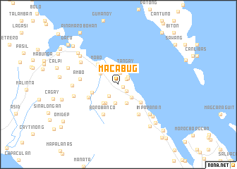 map of Macabug