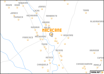 map of Macacane