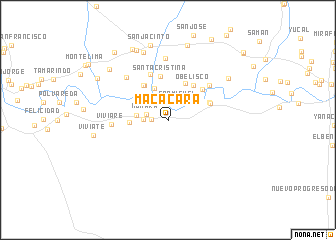 map of Macacará