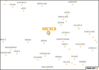 map of Macaça