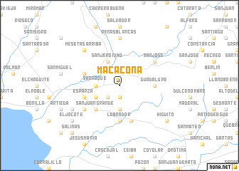 map of Macacona