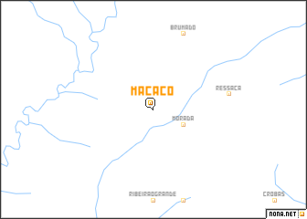 map of Macaco