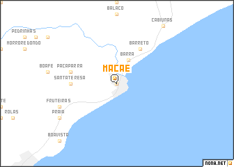 map of Macaé