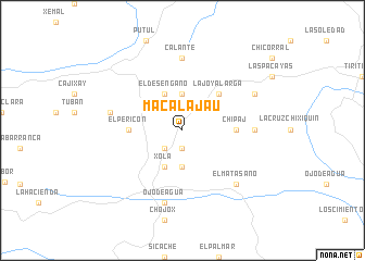 map of Macalajau