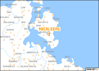 map of Macaleeng