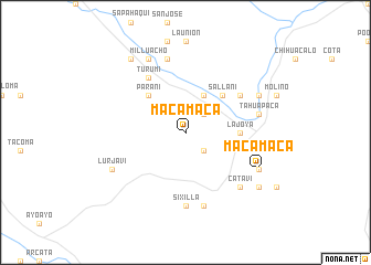 map of Macamaca