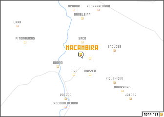 map of Macambira