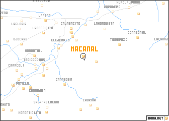 map of Macanal