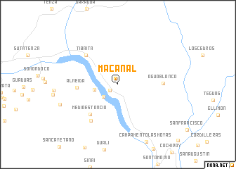 map of Macanal