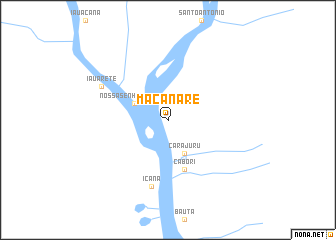 map of Macanaré