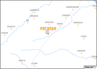 map of Macanda