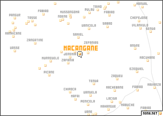 map of Macangane