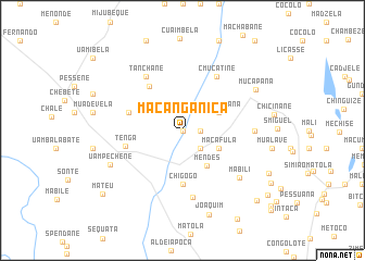 map of Macanganiça