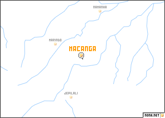 map of Macanga
