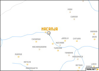 map of Macanja