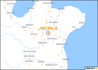 map of Macanlig