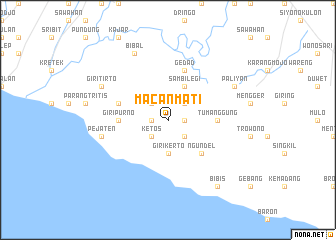 map of Macanmati
