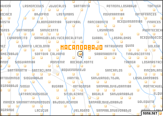 map of Macano Abajo