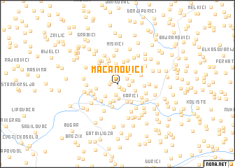 map of Macanovići