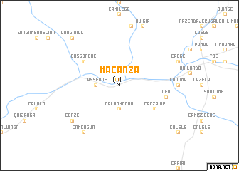 map of Maçanza