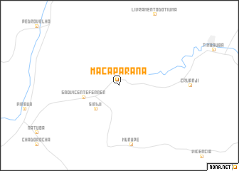 map of Macaparana