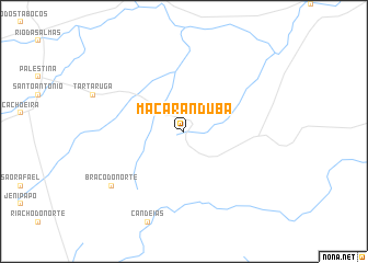 map of Maçaranduba