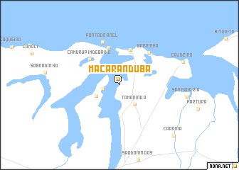 map of Maçaranduba