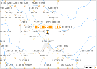 map of Macaraquilla