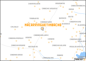map of Macarringue Timbacho