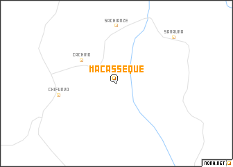 map of Macassequé