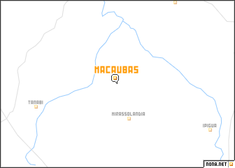 map of Macaúbas