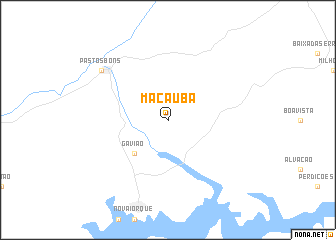 map of Macaúba