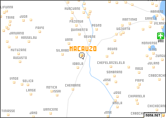 map of Macauzo