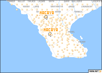 map of Macaya