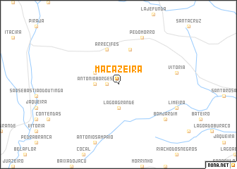 map of Macazeira