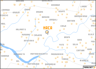 map of Maca