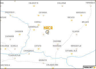 map of Maca