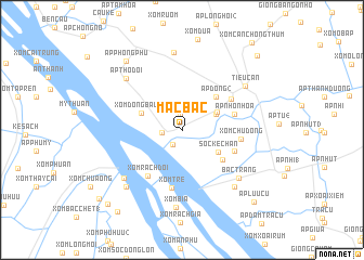 map of Mặc Bắc