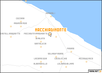 map of Macchia di Monte